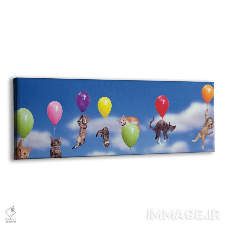 تابلو پرواز بچهگربه اثر لوند روزر - نمای پرسپکتیو محصول