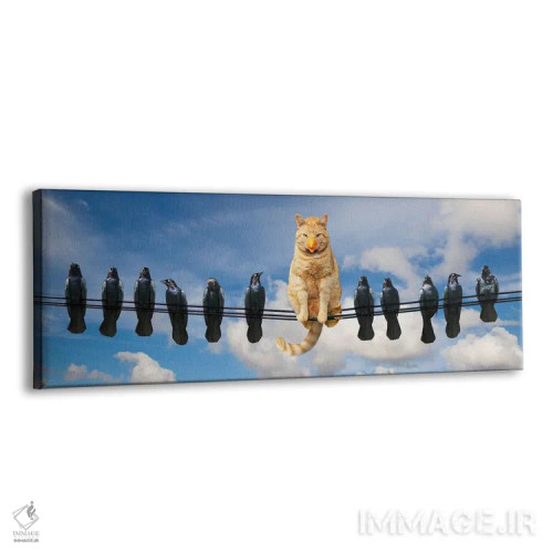 تابلو گربه باهوش ۲ اثر لوند روزر - نمای پرسپکتیو محصول