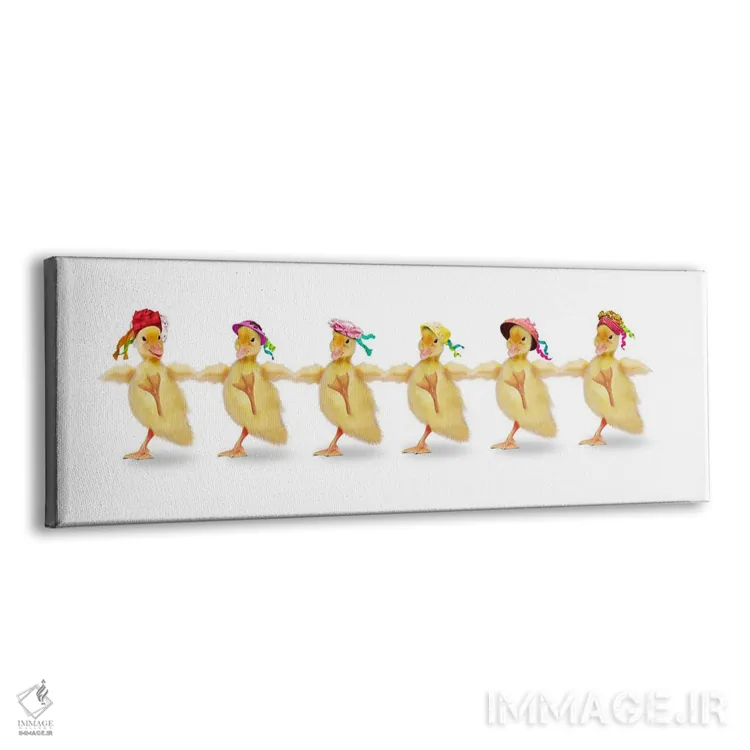 تابلو اردکها و رقص کن کن (نوعی رقص شاد) اثر لوند روزر - نمای پرسپکتیو محصول