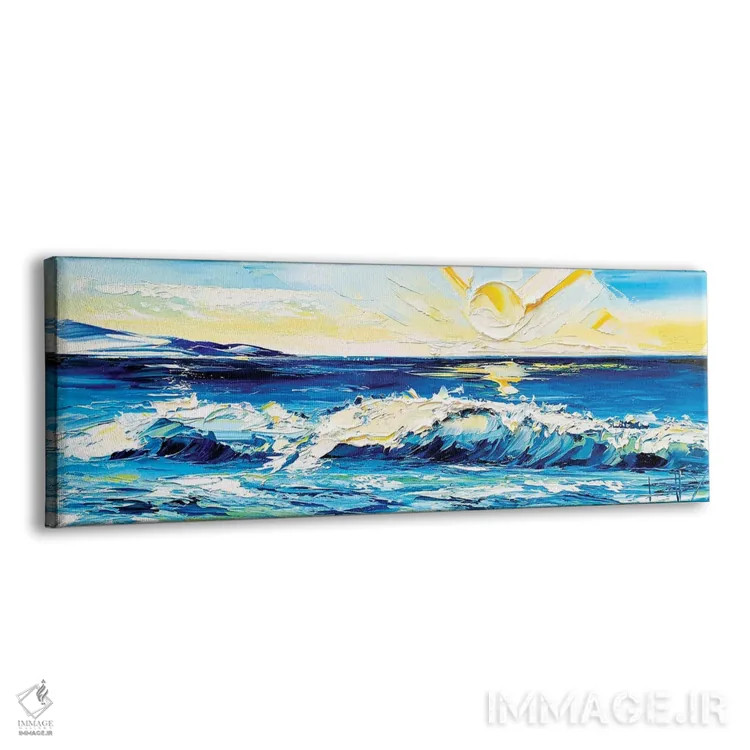 تابلو نوازش اقیانوس اثر لیزا الی - نمای پرسپکتیو محصول