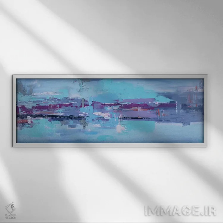 تابلو صداهای برکلی (شهر آمریکا) اثر شالیمار لگاسپی - نمای قابدار سفید