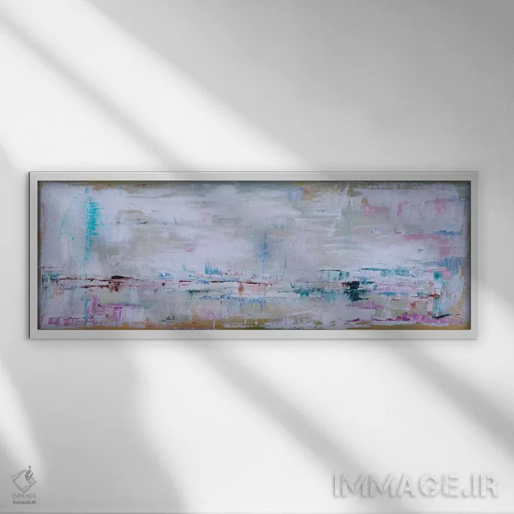 تابلو خیالپردازی در سفید اثر شالیمار لگاسپی - نمای قابدار سفید