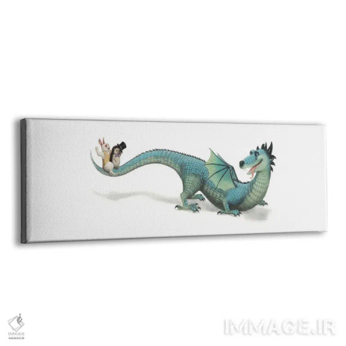 تابلو یک اژدها نقل مکان میکند اثر لیزا فالکنسترن - نمای پرسپکتیو محصول