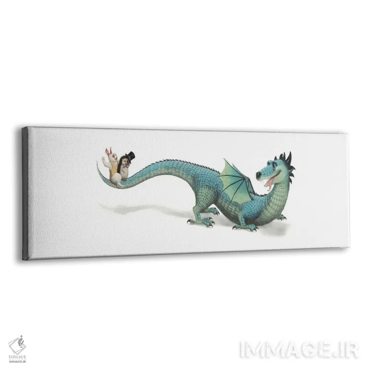 تابلو یک اژدها نقل مکان میکند اثر لیزا فالکنسترن - نمای پرسپکتیو محصول