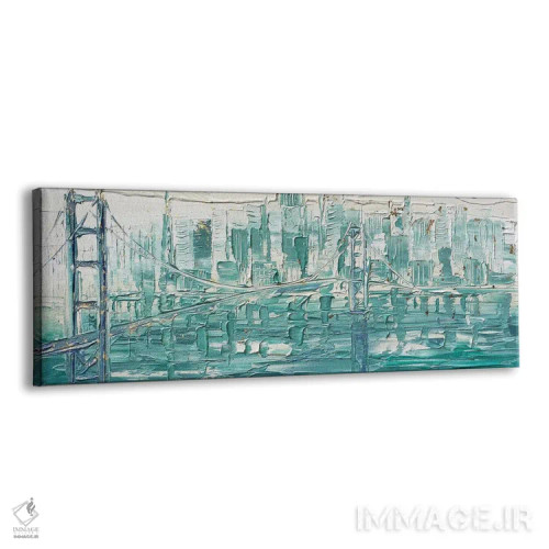 تابلو سانفرانسیسکو معاصر اثر لیزا الی - نمای پرسپکتیو محصول