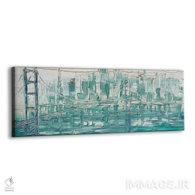 تابلو سانفرانسیسکو معاصر اثر لیزا الی - نمای پرسپکتیو محصول