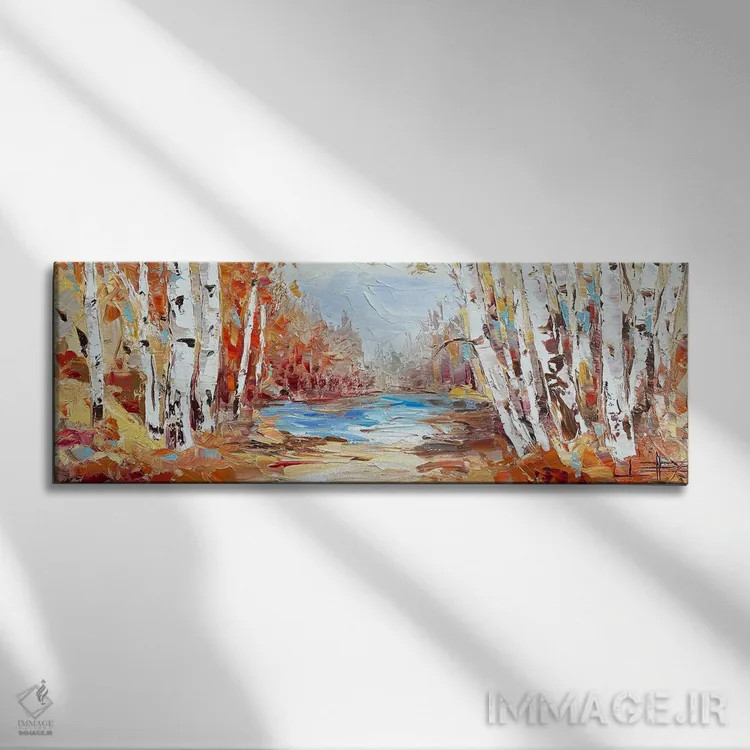 تابلو نجوای پاییز اثر لیزا الی - نمای روبهرو روی دیوار