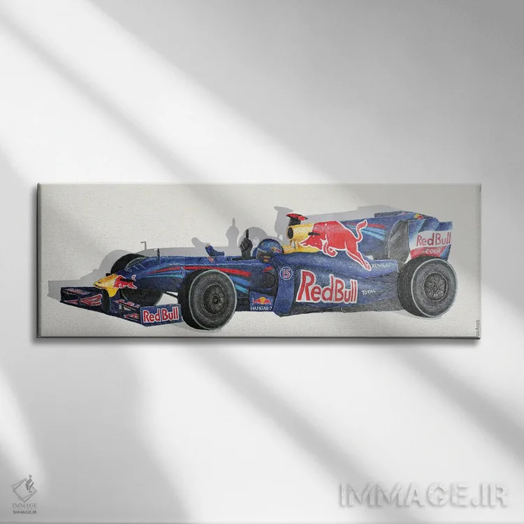 تابلو مسابقهدهنده سرعت اثر آلا گرانده - نمای روبهرو روی دیوار