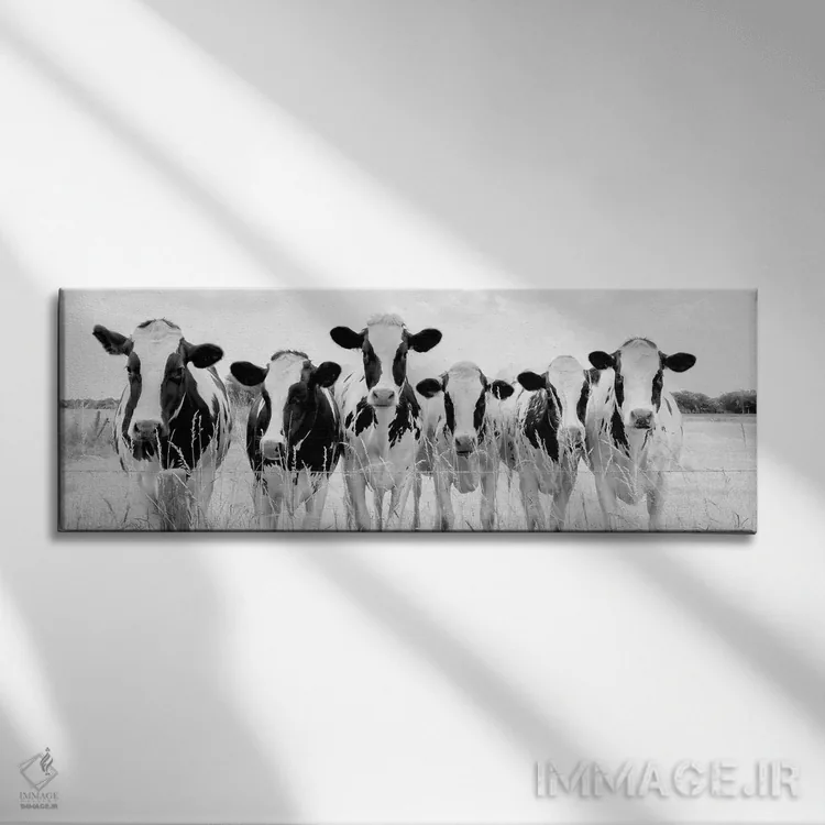 تابلو مرغزار چراگاه اثر لارس فان ده خور - نمای روبهرو روی دیوار