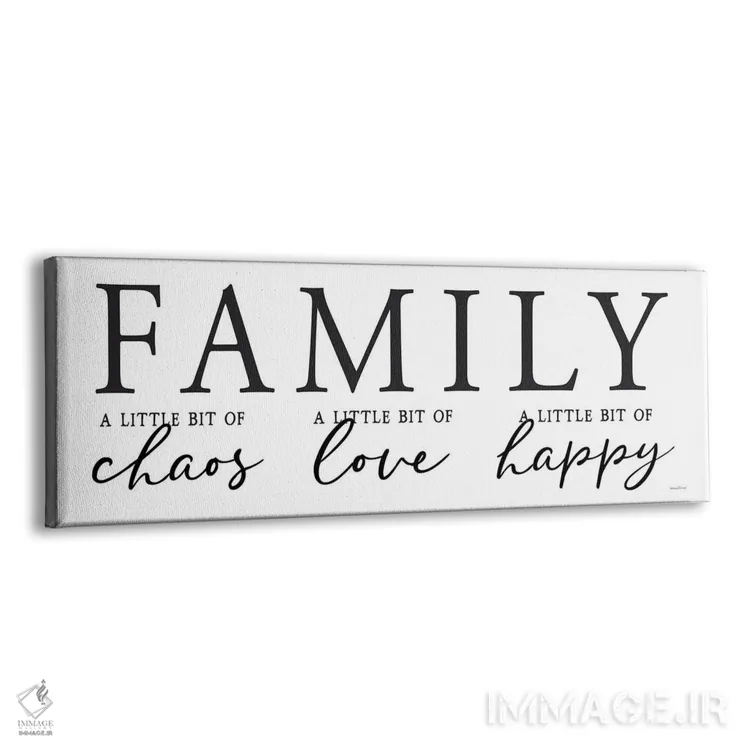 تابلو خانواده اثر لِتِرد اند لایند (استودیو هنری) - نمای پرسپکتیو محصول