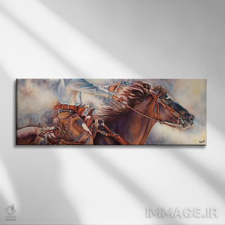 تابلو با تمام سرعت اثر لیزا لوپاک - نمای روبهرو روی دیوار