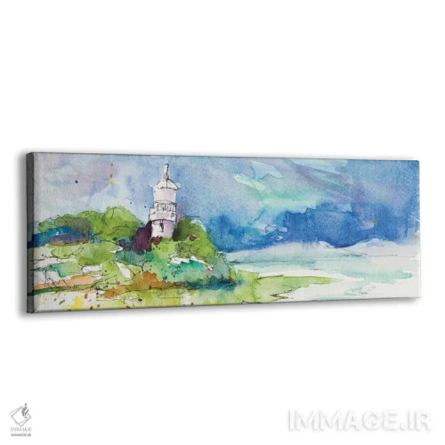 تابلو "فانوس دریایی در خط ساحلی" اثر لِینی لورث - نمای پرسپکتیو محصول