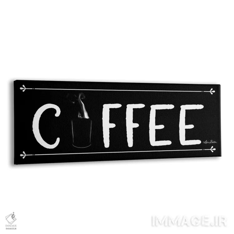 تابلو "بنر قهوه" اثر لری دیتِر - نمای پرسپکتیو محصول