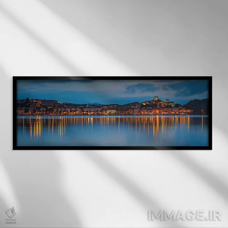 تابلو "وینسنت آبی" اثر سرجیو لانزا - نمای قابدار مشکی