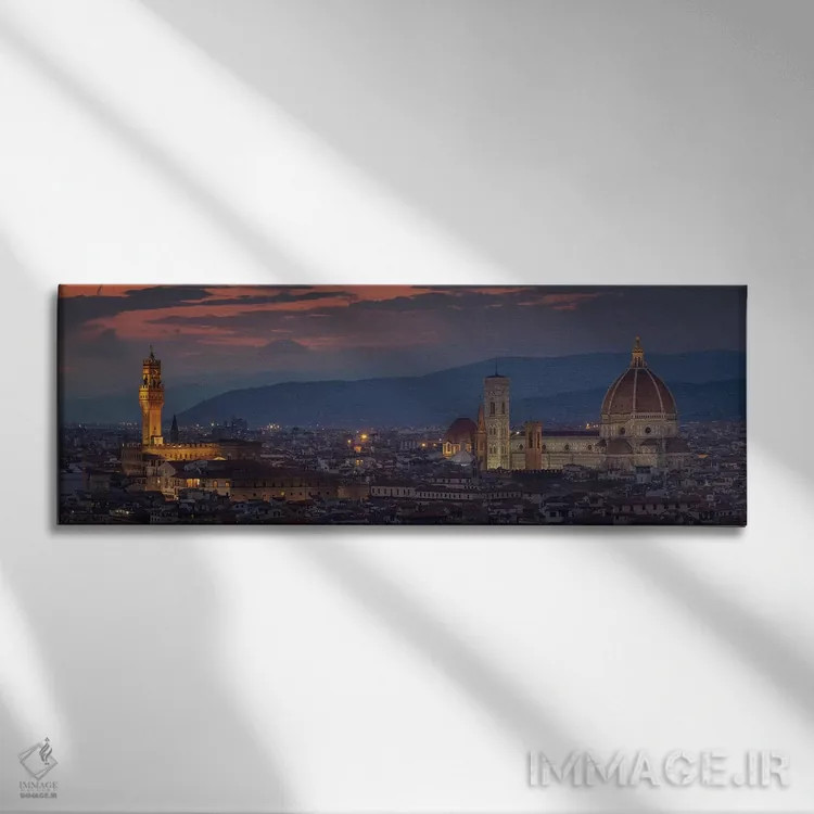 تابلو فلورانس اثر سرجیو لانزا - نمای روبهرو روی دیوار