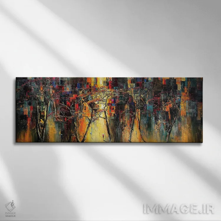 تابلو "جاده درخت سال کهنه" اثر له نگوک کوآن - نمای روبهرو روی دیوار