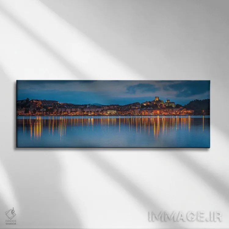 تابلو "وینسنت آبی" اثر سرجیو لانزا - نمای روبهرو روی دیوار