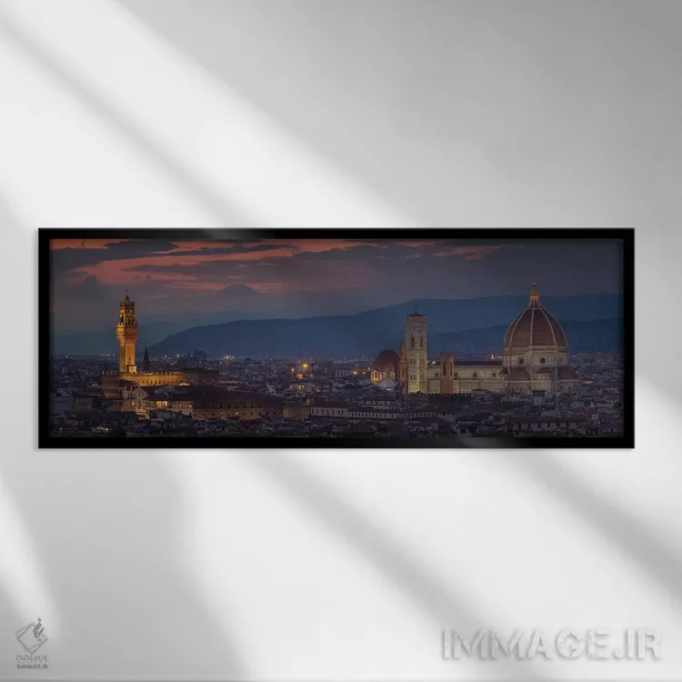 تابلو فلورانس اثر سرجیو لانزا - نمای قابدار مشکی