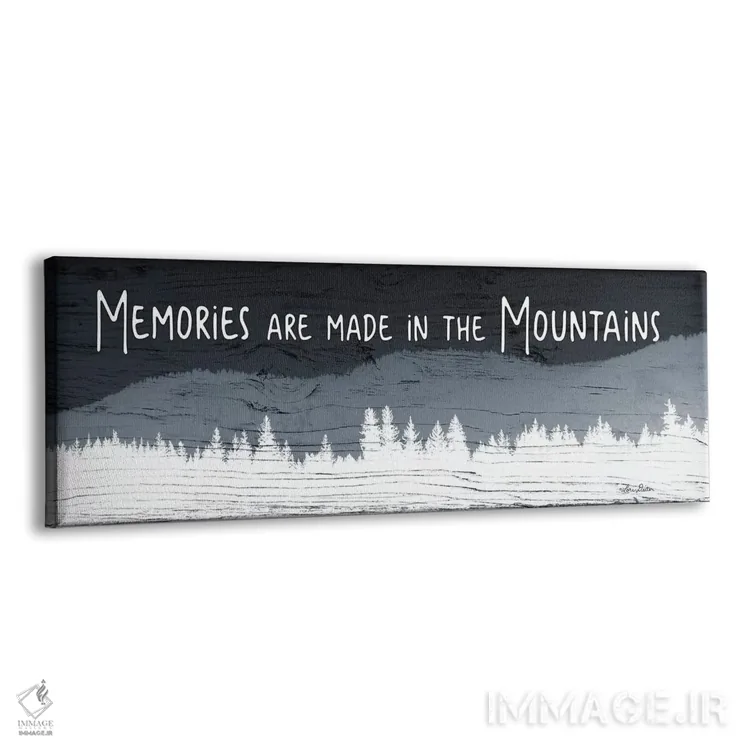 تابلو خاطرات در کوهها ساخته میشوند اثر لری دیتِر - نمای پرسپکتیو محصول