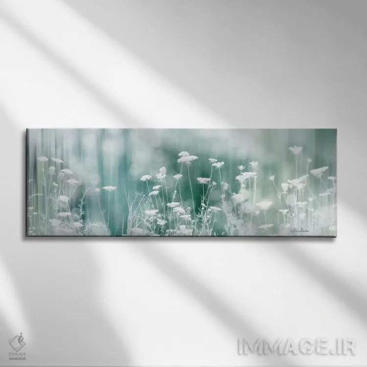 تابلو چمنزار رویایی اثر لری دیتِر - نمای روبهرو روی دیوار