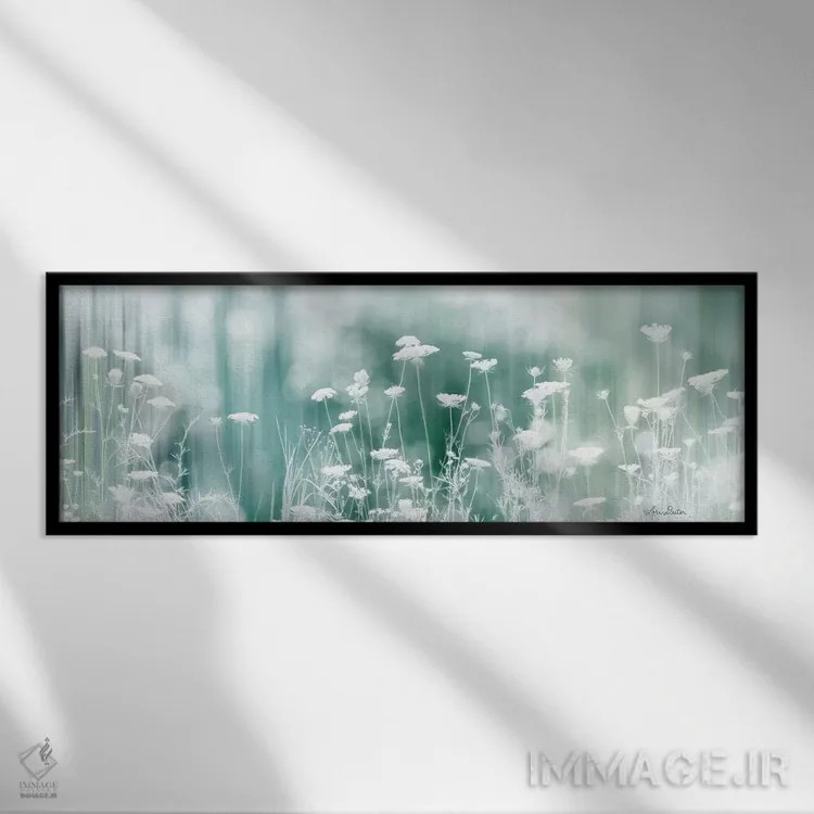 تابلو چمنزار رویایی اثر لری دیتِر - نمای قابدار مشکی