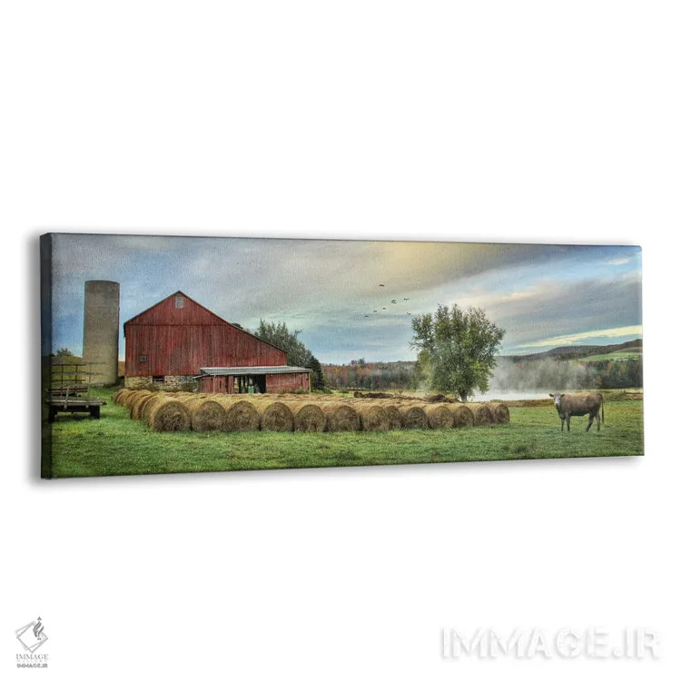 تابلو برداشت یونجه اثر لری دیتِر - نمای پرسپکتیو محصول