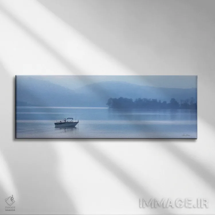 تابلو "ماهیگیر ریتاون" اثر لری دیتِر - نمای روبهرو روی دیوار