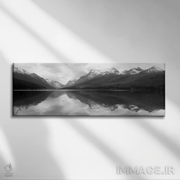 تابلو انعکاسهای دریاچه بومان اثر لری دیتِر - نمای روبهرو روی دیوار