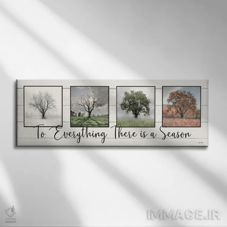 تابلو "برای هر چیزی فصلی هست" اثر لری دیتِر - نمای روبهرو روی دیوار