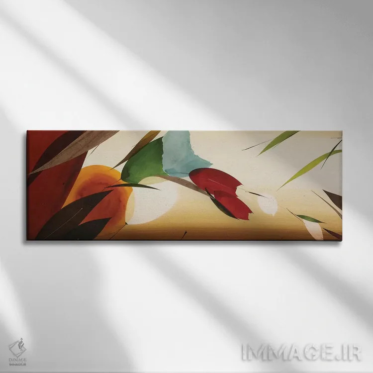 تابلو "مجموعه پاییز ۱" اثر لولا آبلان - نمای روبهرو روی دیوار