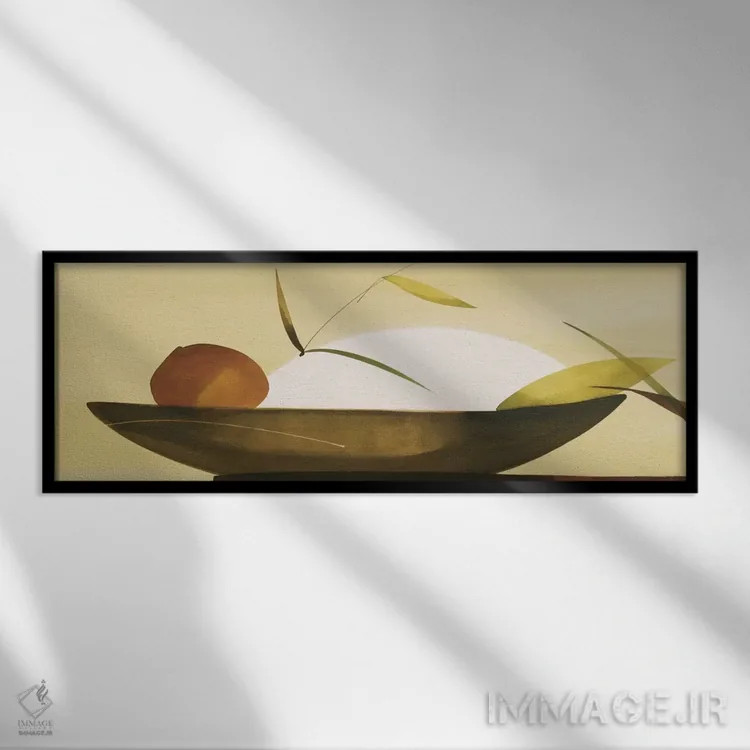 تابلو "سادگی شرقی ۱" اثر لولا آبلان - نمای قابدار مشکی