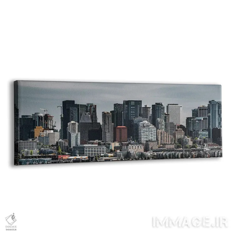 تابلو سیاتل منجمد در زمان (نسخه عریض) اثر لوئیس راث - نمای پرسپکتیو محصول