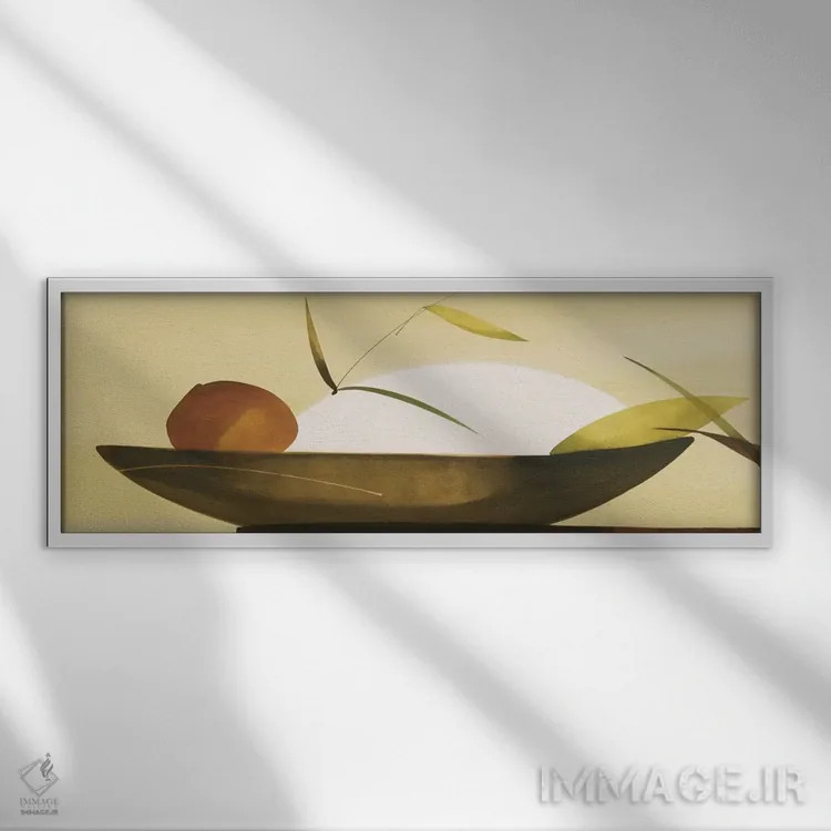 تابلو "سادگی شرقی ۱" اثر لولا آبلان - نمای قابدار سفید