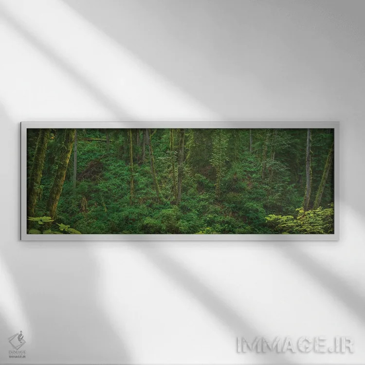 تابلو نور در دره سرخس اثر لوئیس راث - نمای قابدار سفید