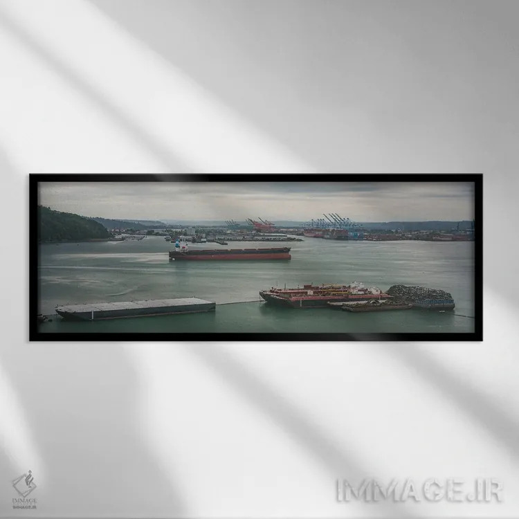 تابلو باله صنعتی تاکوما (رقص صنایع تاکوما) اثر لوئیس راث - نمای قابدار مشکی