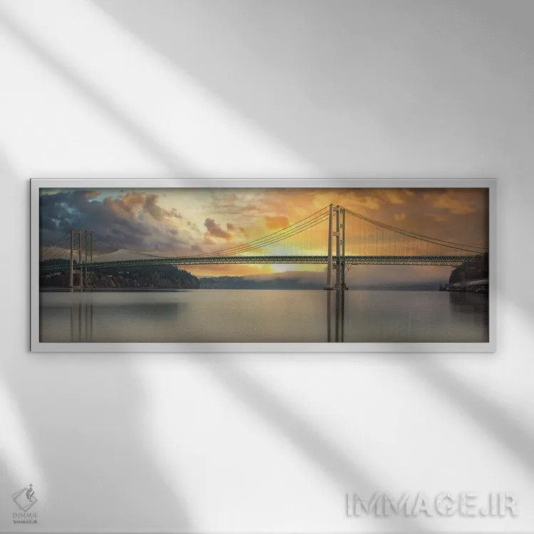 تابلو پل نرو اثر لوئیس راث - نمای قابدار سفید