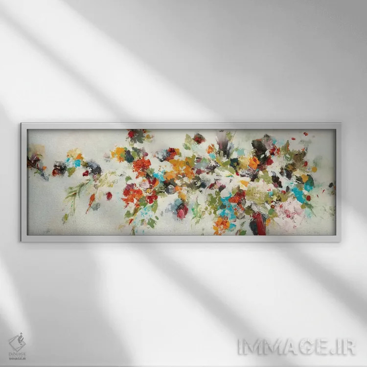 تابلو گیاهی ۳ اثر لیزا ریجرز - نمای قابدار سفید