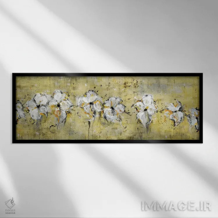 تابلو پیوند گلها اثر لیزا ریجرز - نمای قابدار مشکی