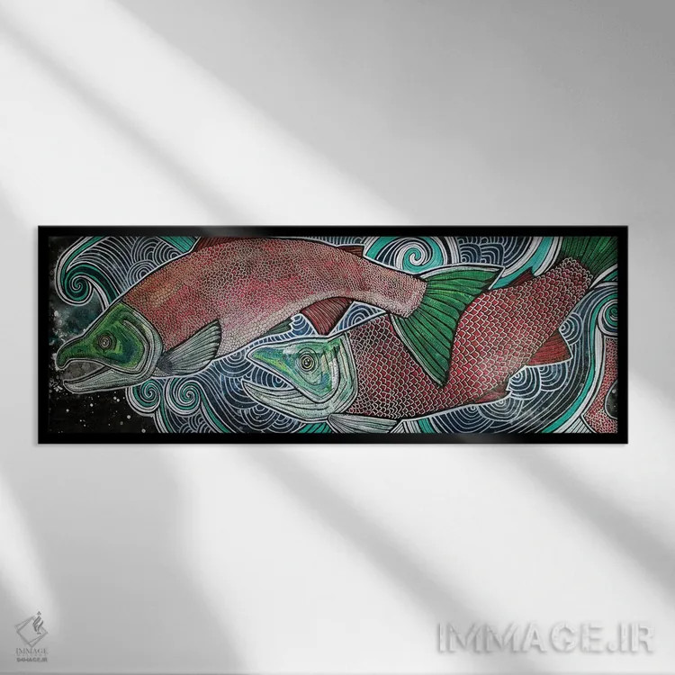 تابلو خلاف جریان اثر لینت شلی - نمای قابدار مشکی