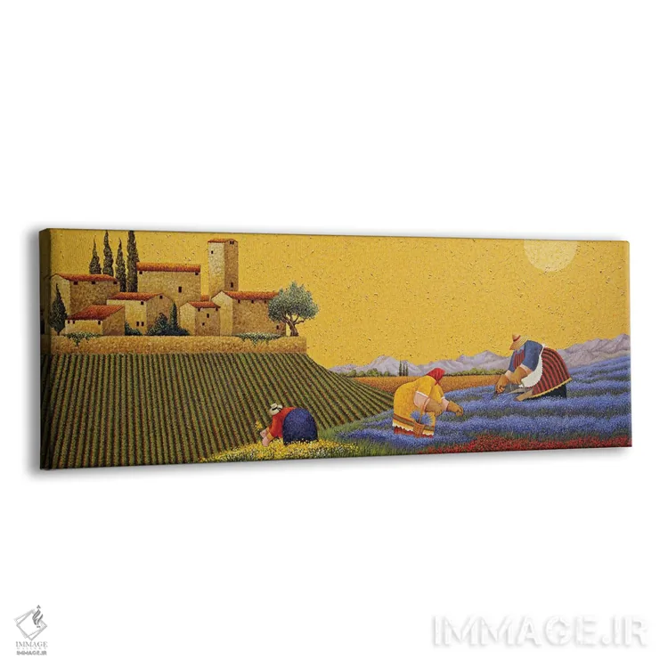 تابلو گلهای دامنه تپه اثر لوول هررو - نمای پرسپکتیو محصول