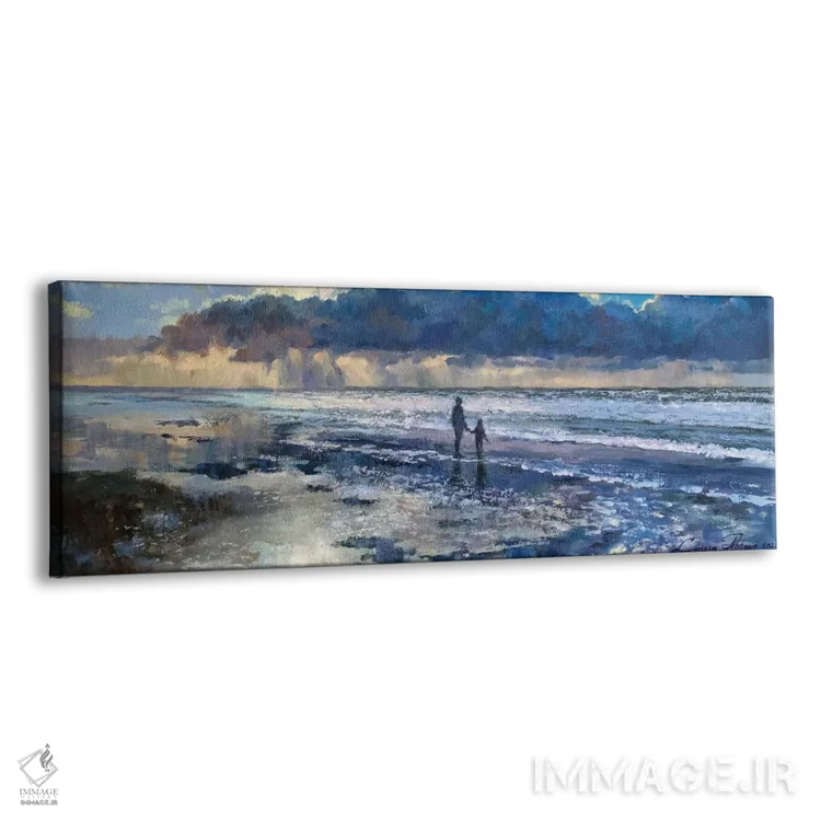 تابلو غروب ژانویه اثر لریسا آبتوا - نمای پرسپکتیو محصول