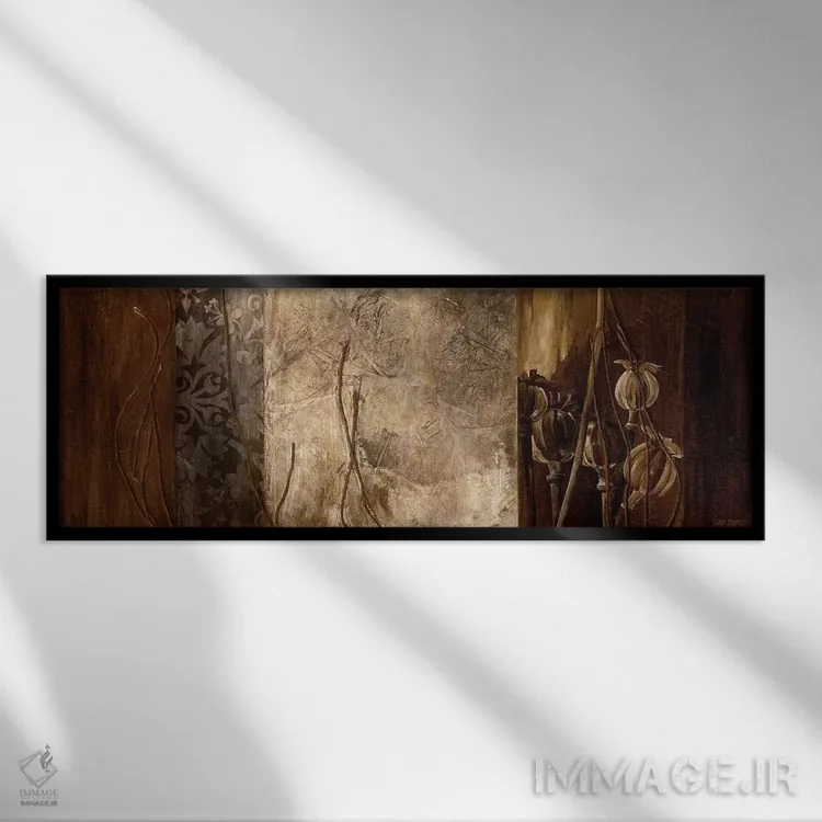 تابلو لبه مسی II اثر لیندا تامپسون - نمای قابدار مشکی