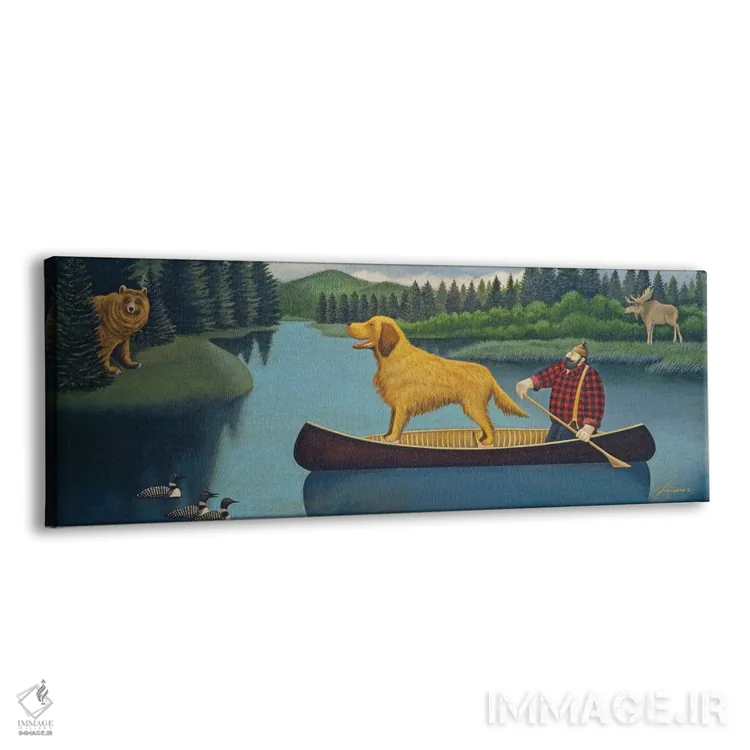 تابلو چوببُر در قایق اثر لوول هررو - نمای پرسپکتیو محصول