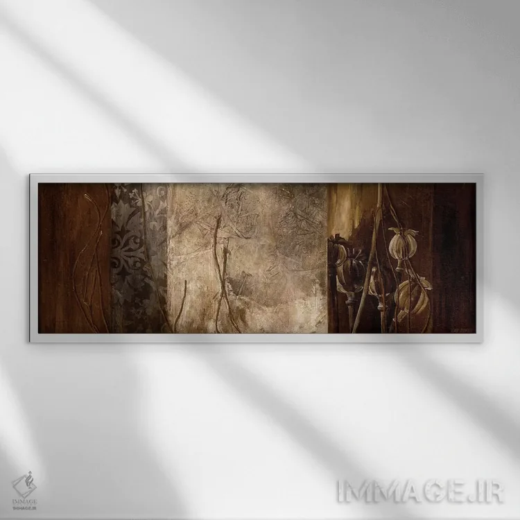 تابلو لبه مسی II اثر لیندا تامپسون - نمای قابدار سفید