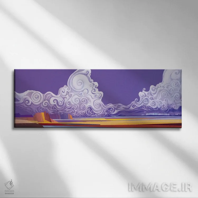 تابلو آسمانشکوفه: آلفا اثر لاورنس لی - نمای روبهرو روی دیوار