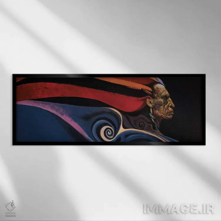 تابلو بادهای تغییر: آلفا اثر لاورنس لی - نمای قابدار مشکی