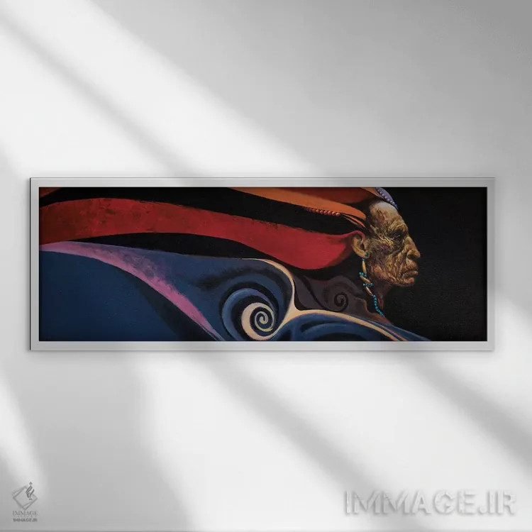 تابلو بادهای تغییر: آلفا اثر لاورنس لی - نمای قابدار سفید