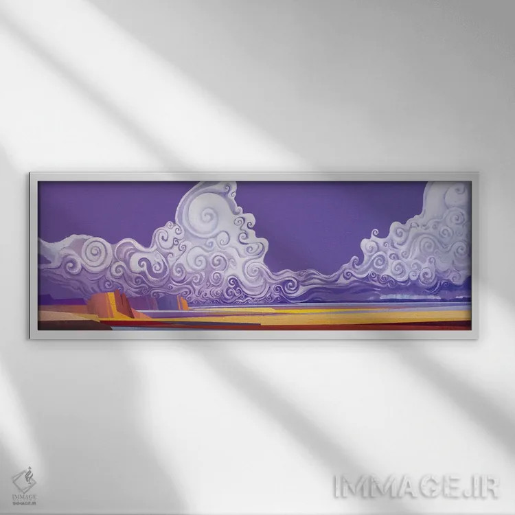 تابلو آسمانشکوفه: آلفا اثر لاورنس لی - نمای قابدار سفید