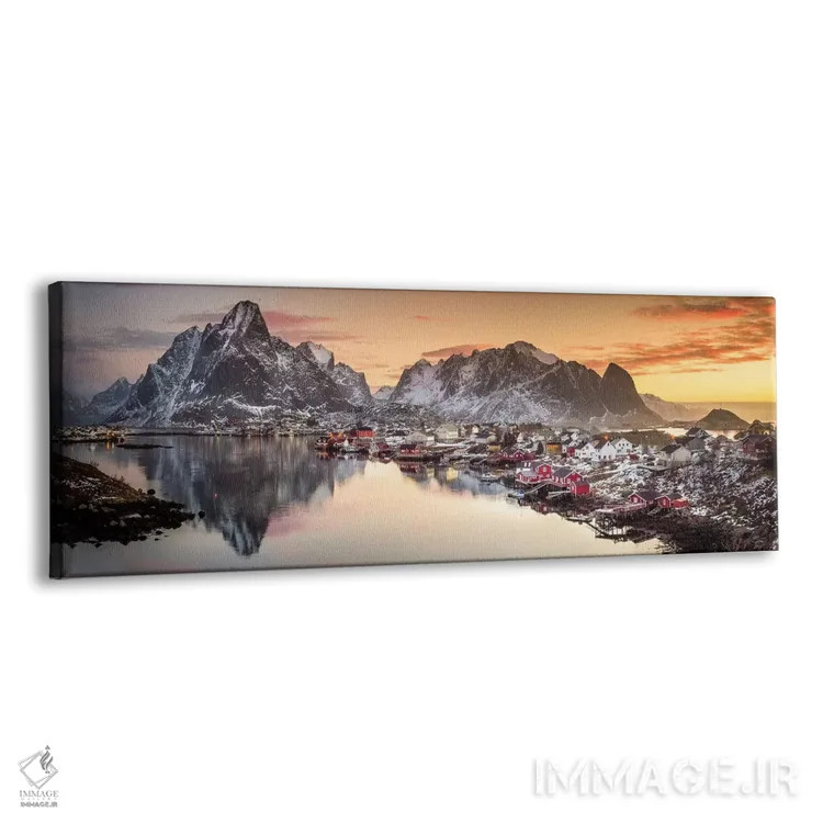 تابلو نور صبحگاهی رینه (نام محل در نروژ) اثر لیور یعقوبی - نمای پرسپکتیو محصول