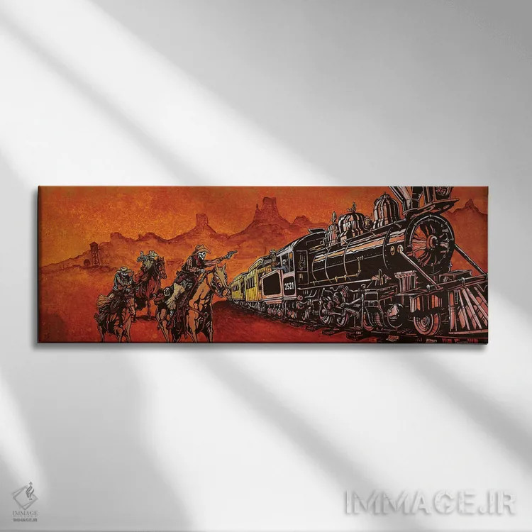 تابلو آهن بزرگ (نام خاص اسلحه یا آهن سنگین) اثر دیوید لوزو - نمای روبهرو روی دیوار